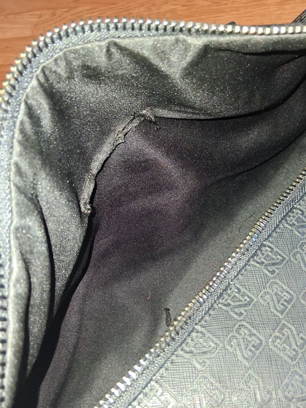 Jordan Black Embossed Travel Duffel with Signature Jumpman